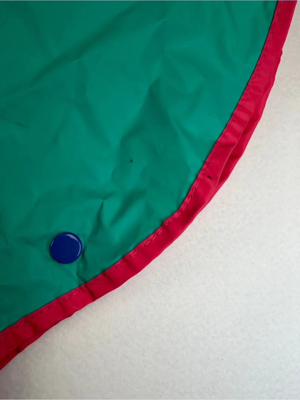 Vtg 90s Gymboree Kids PVC Nylon Colorful Waterproof Rain Poncho Rainbow‎ Tag S/M